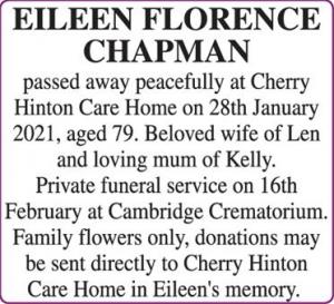 EILEEN FLORENCE CHAPMAN