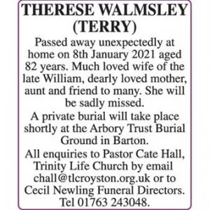 THERESE WALMSLEY
(TERRY)