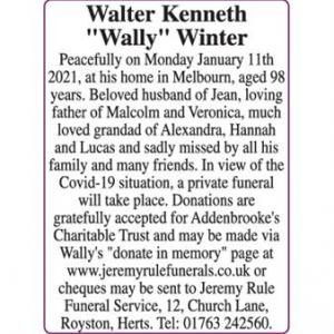 Walter Kenneth “Wally” Winter