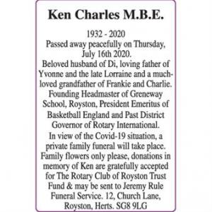 Ken Charles M.B.E