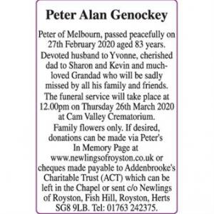 Peter Alan Genockey