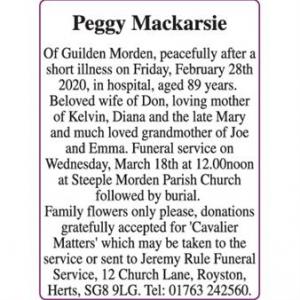 Peggy Mackarsie