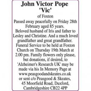 Pope John Victor Vic