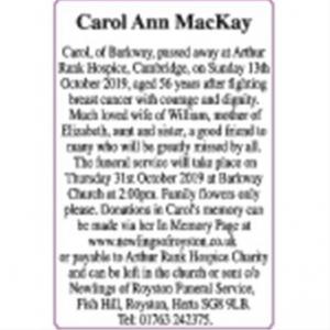 Carol Ann MacKay