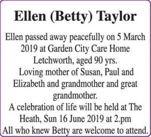 Ellen Taylor (Betty)