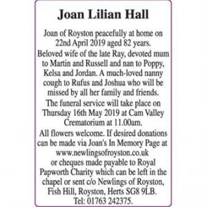 Joan Lilian Hall