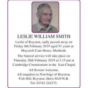 Leslie William Smith