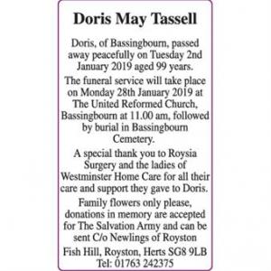 Doris May Tassell