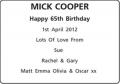 MICK COOPER